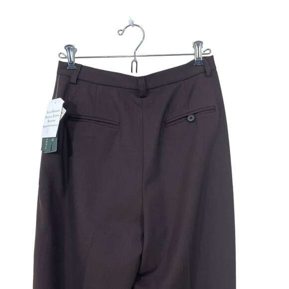 NWT Vtg 90's Lauren Ralph Lauren Women's 4P Wool Dress Pants Lined Brown Stretch - Picture 8 of 12